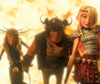 Une scène du film How to Train Your Dragon