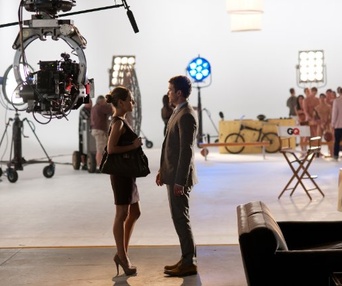Sur le plateau du film Friends with Benefits