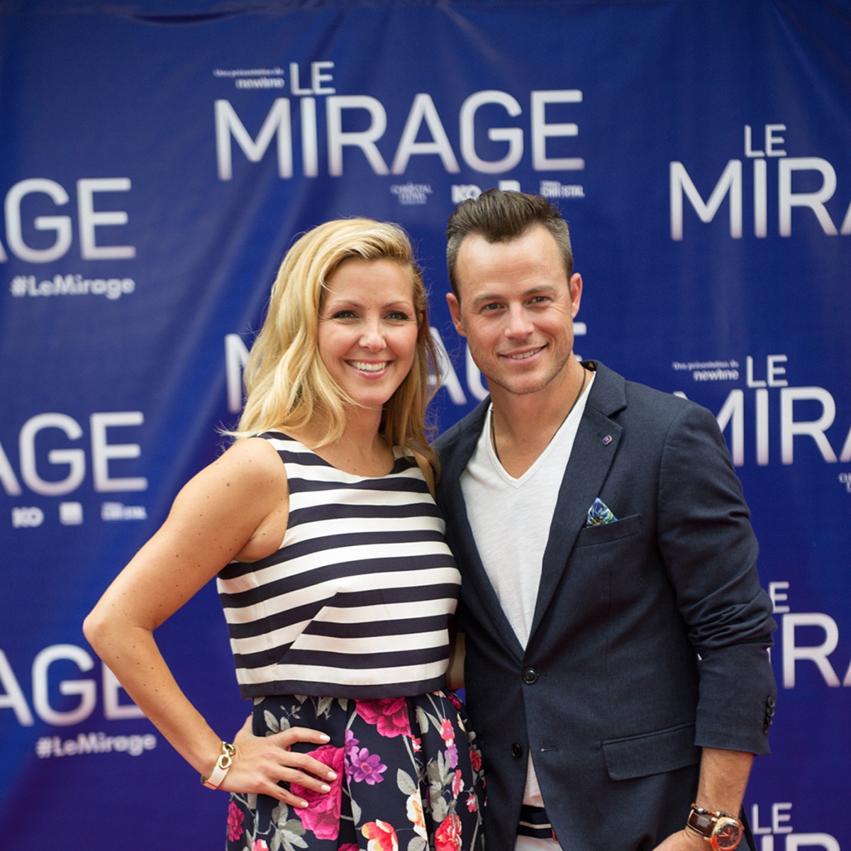 Sur le tapis rouge du film Le mirage
