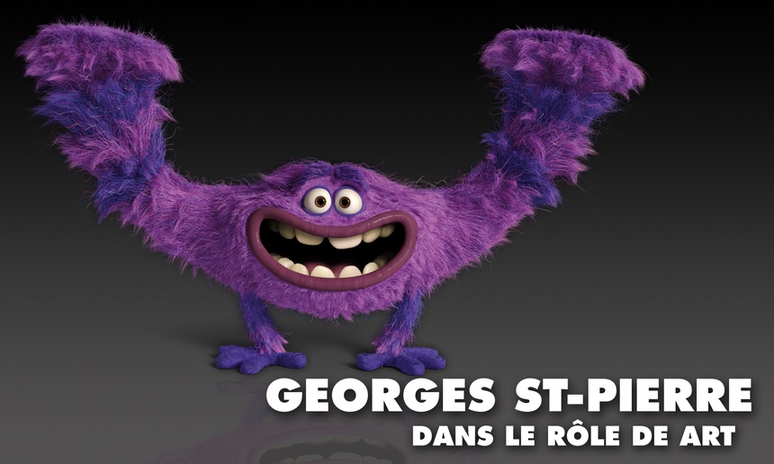 Georges St-Pierre prêtera sa voix à un personnage de L'université des monstres