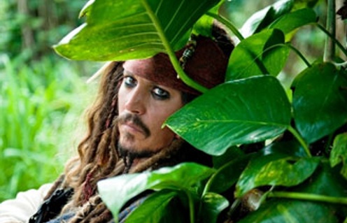 Johnny Depp dans le film Pirates of the Caribbean: On Stranger Tides