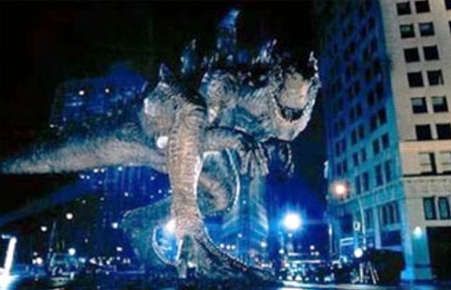 Une scène du film Godzilla, paru en 1998