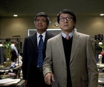 Jackie Chan et George Lopez dans le film The Spy Next Door