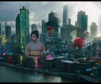 Une scène du film Ghost in the Shell