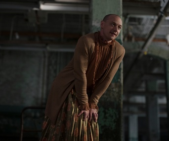 Une scène du film Glass