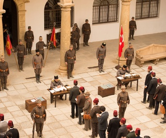 Une scène du film The Promise