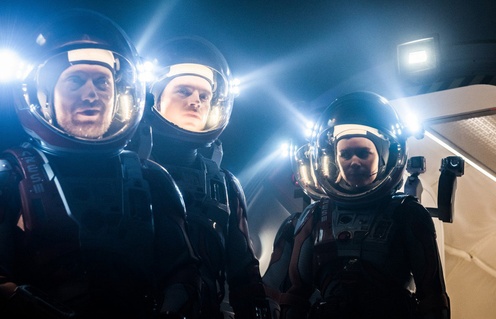 Une scène du film Seul sur Mars