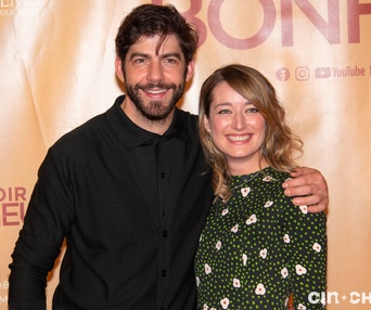 Sur le plateau du film Au revoir le bonheur