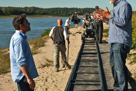 Sur le plateau du film Gone Girl Sur le plateau du film Gone Girl