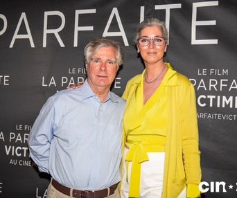 Sur le tapis rouge du film La parfaite victime