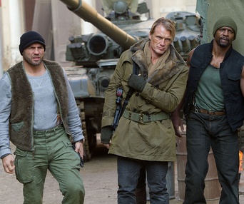 Une scène du film The Expendables 2