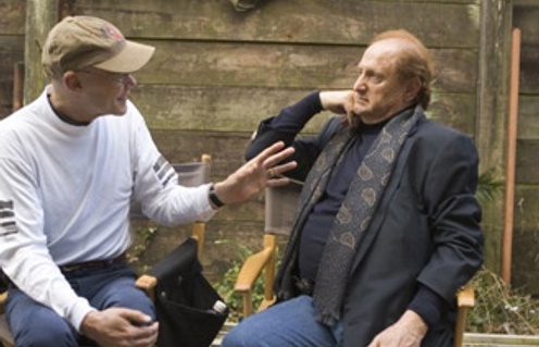 James Carville et Mike Medavoy (à droite) sur le plateau du film All the King's Men