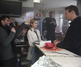Sur le plateau du film Unknown