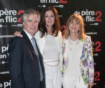 Sur le tapis rouge du film De père en flic 2