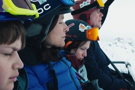 Une scène du film Downhill