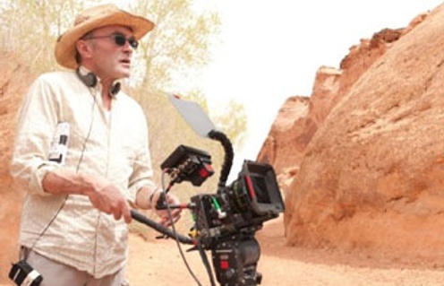 Danny Boyle sur le plateau de 127 Hours