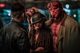 Une scène du film Hellboy