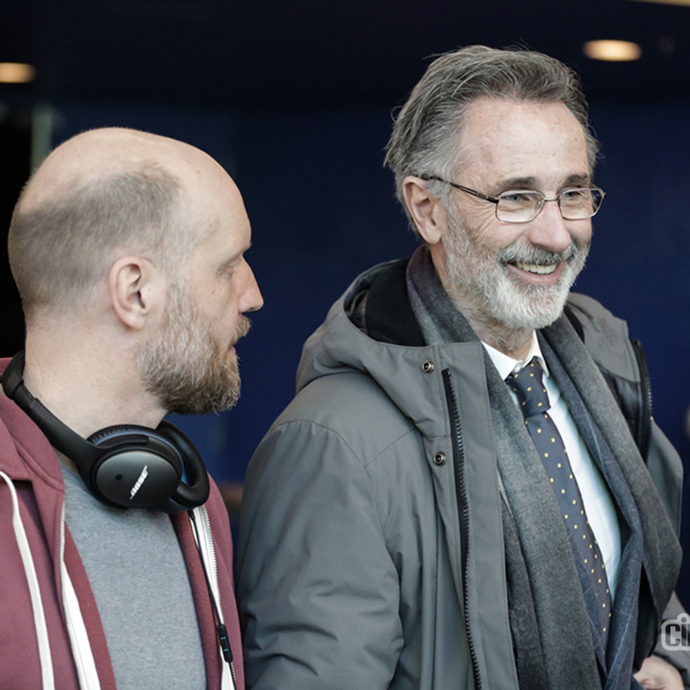 Sur le plateau du film La nouvelle vie de Paul Sneidjer