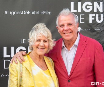 Sur le tapis rouge du film Lignes de fuite