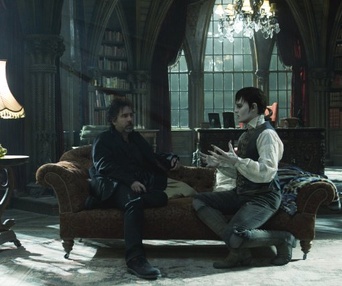 Sur le plateau du film Dark Shadows