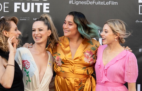 Sur le tapis rouge du film Lignes de fuite