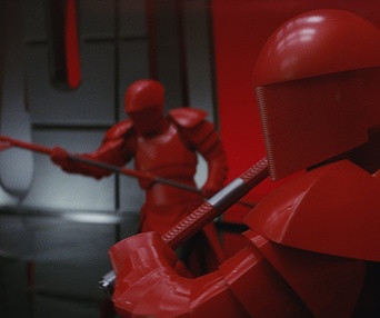 Une scène du film Star Wars: The Last Jedi