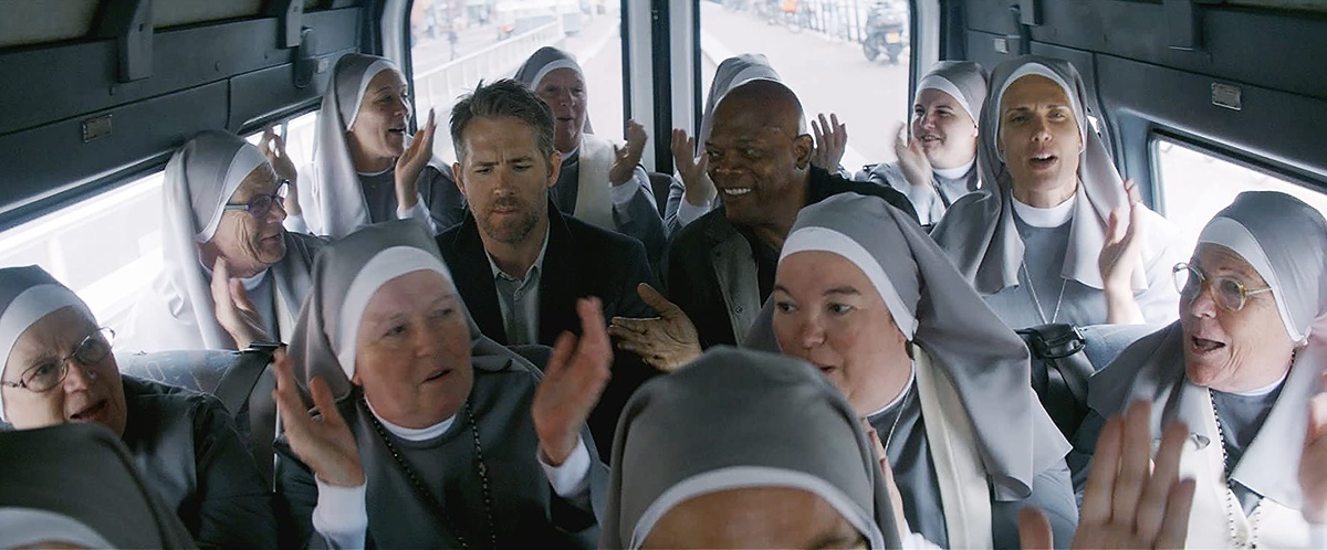 Une scène du film The Hitman's Bodyguard