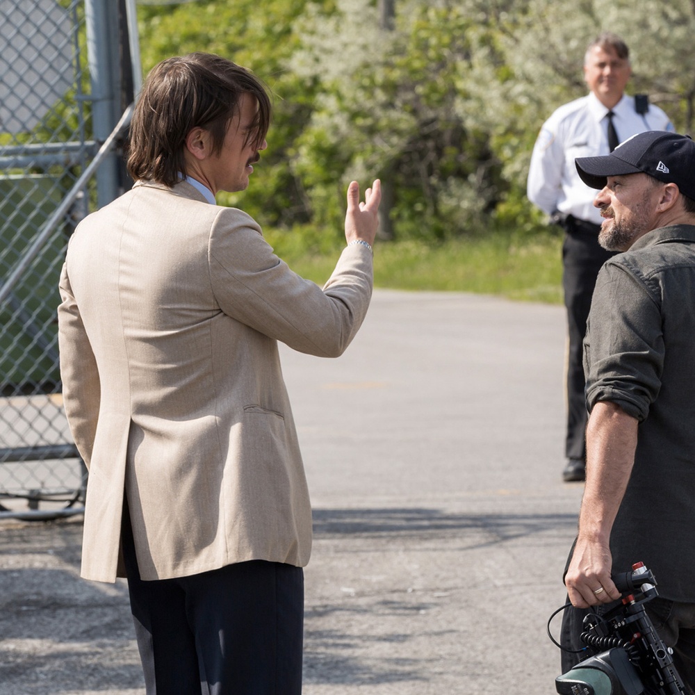 Sur le plateau du film Gut Instinct