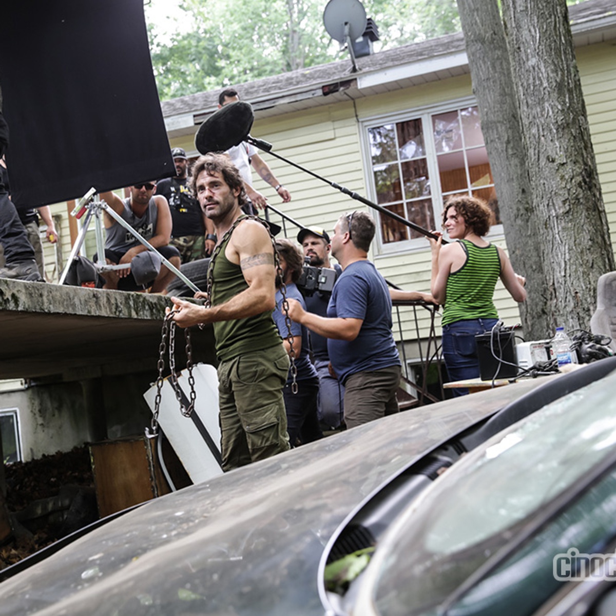 Sur le plateau du film Nitro Rush