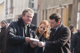 Sur le plateau du film The Debt Sur le plateau du film The Debt