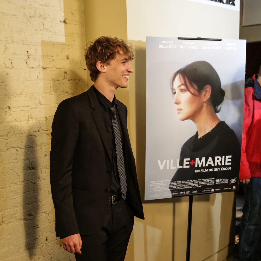 Sur le tapis rouge du film Ville-Marie