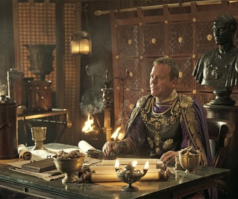 Une scène du film Pompeii