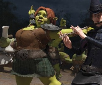 Une scène du film Shrek Forever After