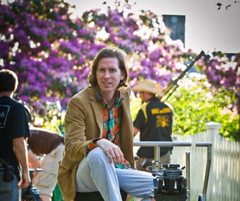 Sur le plateau du film Moonrise Kingdom