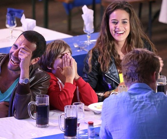 Une scène du film Babysitting