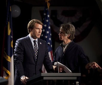Sur le plateau du film The Campaign