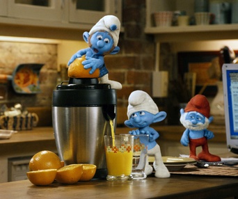 Une scène du film The Smurfs