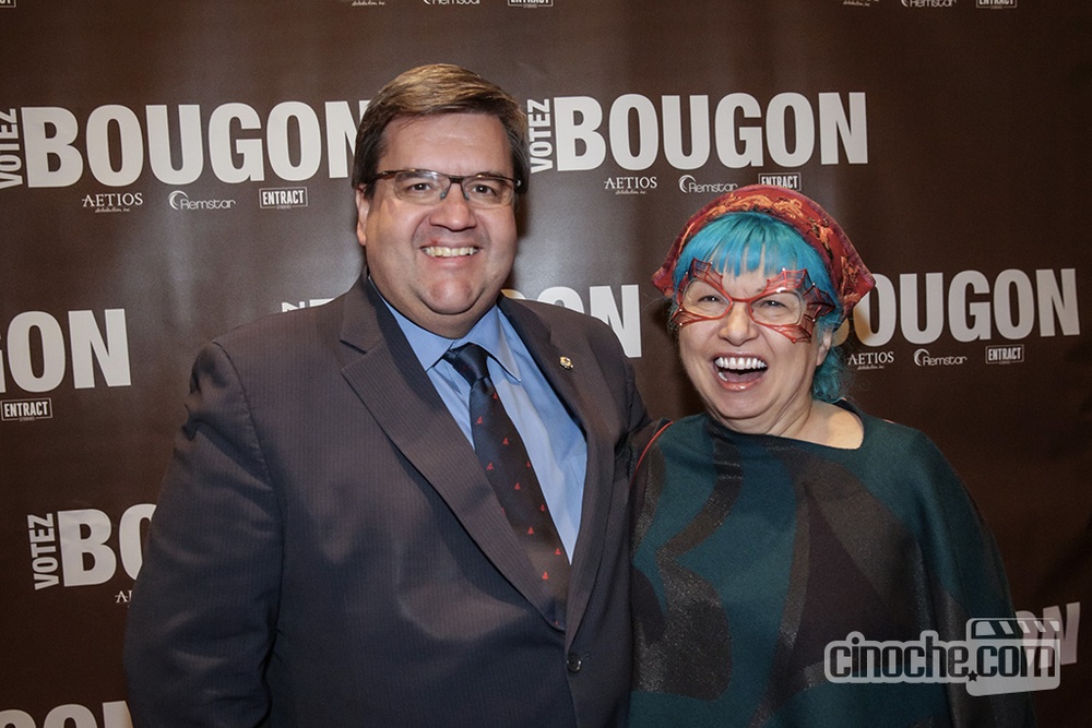 Sur le tapis rouge du film Votez Bougon