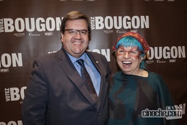 Sur le tapis rouge du film Votez Bougon
