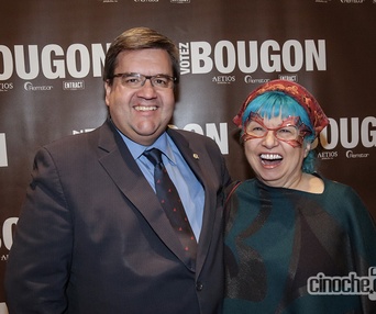 Sur le tapis rouge du film Votez Bougon