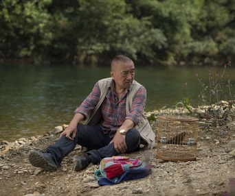 Une scène du film Le Promeneur d'oiseau