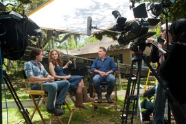 Sur le plateau du film The Best of Me