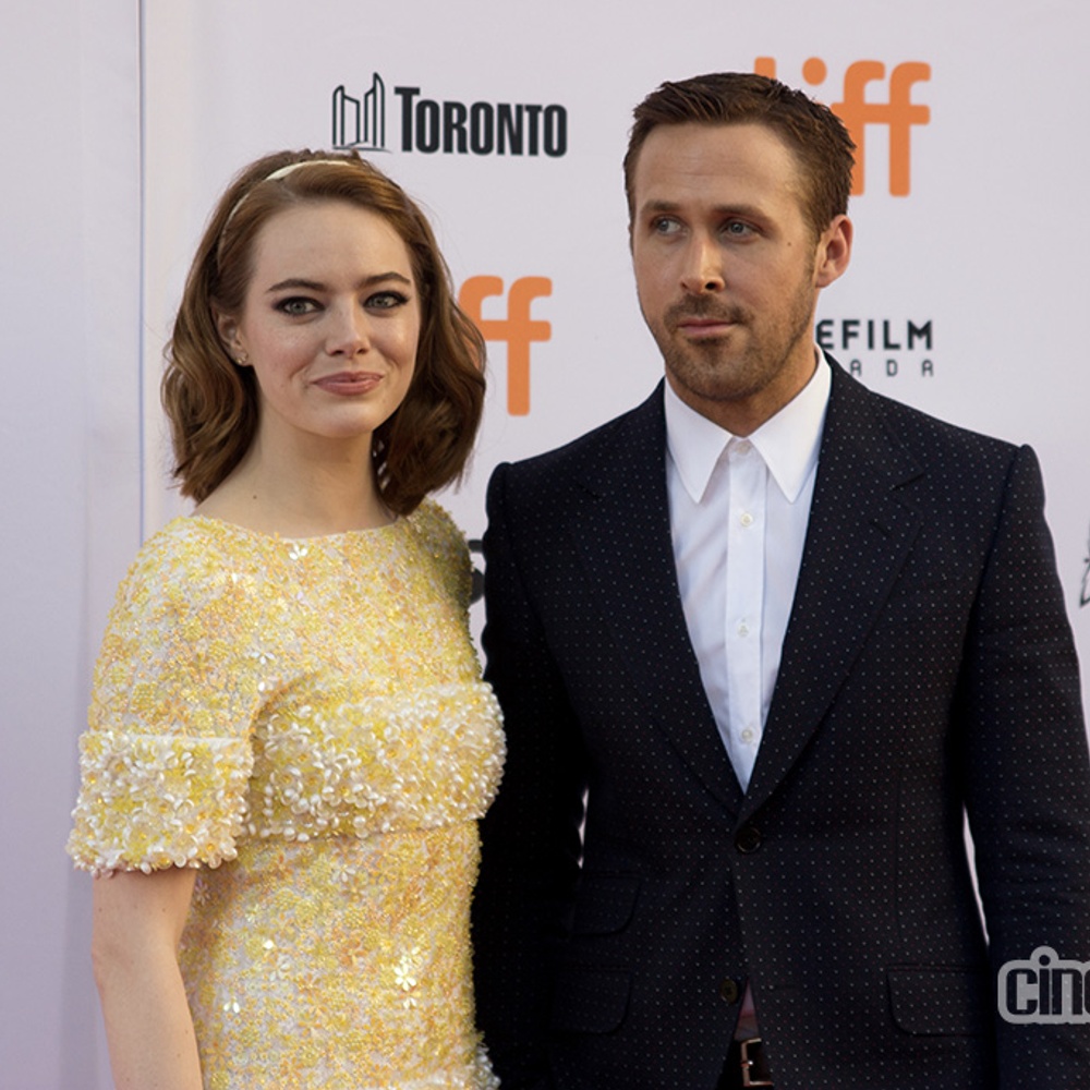 Sur le tapis rouge du film La La Land