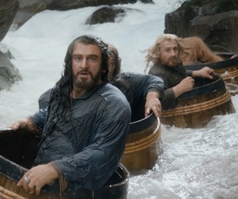 Une scène du film The Hobbit: The Desolation of Smaug