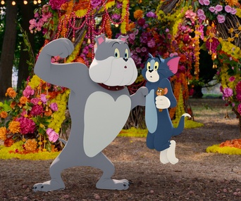 Une scène du film Tom and Jerry