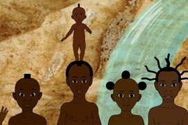 Une scène du film Kirikou et les hommes et les femmes Une scène du film Kirikou et les hommes et les femmes