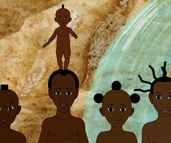 Une scène du film Kirikou et les hommes et les femmes