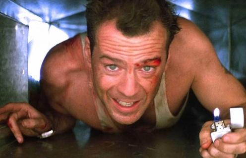 Une scène du film Die Hard