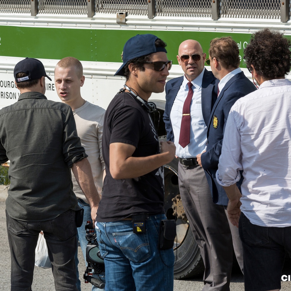 Sur le plateau du film Gut Instinct