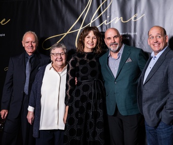 Tapis rouge du film Aline